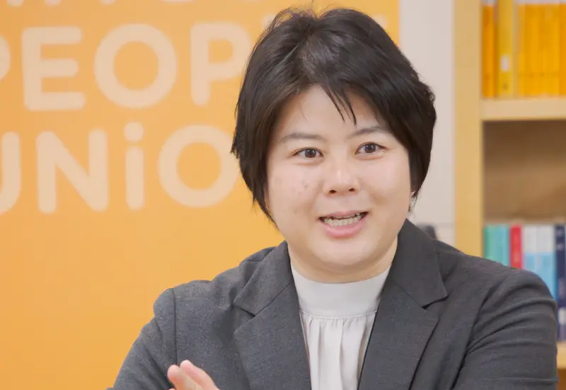中央執行副委員長の猿渡さん
アンケートを支部のメンバーが話し合いやすい形になるよう考え、改善を続けている